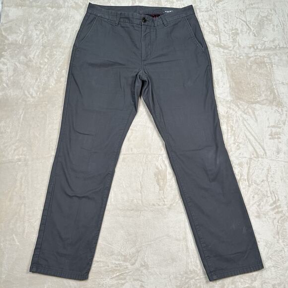 Bonobos Other - Bonobos Pants Gray Flannel Lined Washed Chinos Straight Fit Men's Size 33x30
